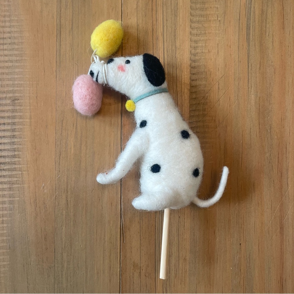 180 Degrees Party Pup Cake Topper Wool Dalmatian Dog Balloons Puppy Birthday